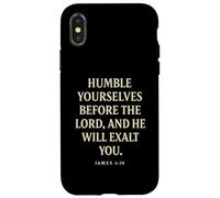 Humiliez-Vous Devant Dieu, il Vous exaltera (Jacques 4:10) Coque pour iPhone X/XS