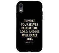 Humiliez-Vous Devant Dieu, il Vous exaltera (Jacques 4:10) Coque pour iPhone XR