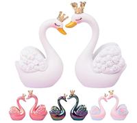 Humkopnl 1 Jeu Ornements De Cygne - Ornement D'oiseau en Langage d'amour - Statue De Cygne Figurine d'amour De Bureau en Résine - Ornements de Table en Forme d'animaux pour la Maison