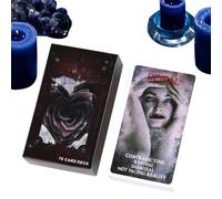 Humkopnl Jeu de cartes de tarot sur le thème de l'amour - Jeu de cartes de tarot, livre d'oracle pour couples débutants apprenant à raconter des saisons, rituels inspirants de Noël