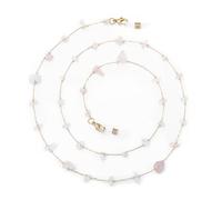 humlbird Chaîne de lunettes élégante pour femme - Cordon de masque en cristal naturel - Sangle de support de lunettes, Rose - 1., Small