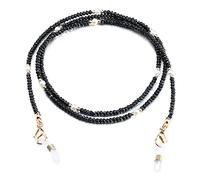 humlbird Cordon de lunettes de soleil avec perles de cristal de guérison pour femme, Noir, S