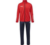 hummel Mixte - Jeune Ensemble Junior Promo Poly Combinaison de piste, Rouge/bleu marine, 14 ans EU