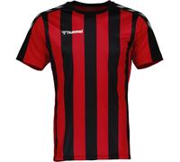 Hummel Adults Stripe Jersey Drill Top Noir/Rouge Vif 2X Grand. Unisex