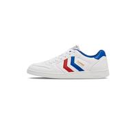 Hummel Baskets de Handball parfaites Unisexes, Blanches, Bleu Marine, Rouge, 38 EU, White Navy Red, 38 EU