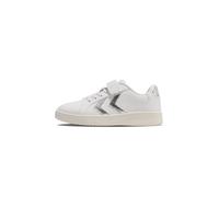 hummel Baskets Derby Court pour enfant avec fermeture Velcro, Gris/argenté, 38 EU