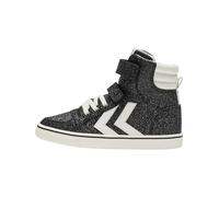 hummel Baskets Hautes pour Fille Slimmer Stadil Glitter Jr, Noir, 30 EU