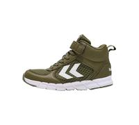 hummel Baskets Speed Mid Jr - Unisexe - pour Enfant., Vert Olive foncé, 28 EU