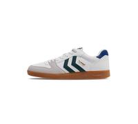 Hummel Baskets Unisexes de Handball Perfekt SP - Blanc Vif - Bleu Marine Pivoine - Taille 37 EU, Blanc Marine/Pivoine, 37 EU