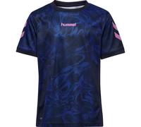 Hummel Blaze Club 26 T-shirt graphique Jr Bleu/Bleu Marine 164
