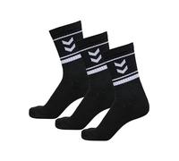 hummel hmlSTRIPE Crew 3-Pack DE Chaussettes Unisexe, Noir, 32-35