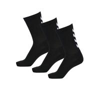 Hummel Chaussettes de sport noir / blanc, Taille 36-40