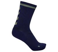 hummel Chaussettes D'INTÉRIEUR Elite Low PA Unisexe, Marin/Vert Canard, 31-34