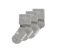 Hummel Chaussettes 'Sora' gris chiné / blanc, Taille 15-17