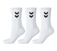 Hummel Chaussettes Lot de 3 Basiques Mixte Blanc 41-45 EU
