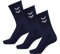 Hummel Chaussettes Basic – Lot de 3 Bleu 41/45