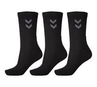 Hummel Chaussettes Basic - Lot de 3 - Mixte adulte - Noir - 46/48