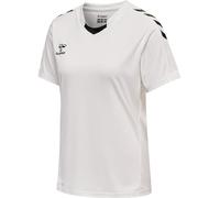hummel Core XK Poly Jersey T-Shirt de Sport pour Femme à Manches Courtes - T-Shirt pour Le Sport, la Gym, Le Fitness - Maillot en 100% Polyester - Col Sport avec empiècement Avant - Respirant et