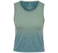 Hummel Débardeur Gradient sans couture court Femme Vert S