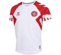 Hummel Denmark Away Shirt 2023 Juniors Blanc/Rouge Tango 128 Unisex