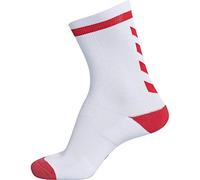 hummel Elite Chaussettes basses d'intérieur, Blanc/rouge, 46