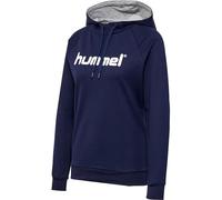 hummel Femme À Hmlgo en Coton avec Logo Sweat capuche, Marine, M EU