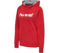 hummel Femme À Hmlgo en Coton avec Logo Sweat capuche, Rouge Véritable., XL EU