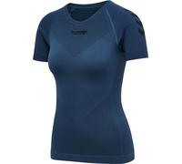 hummel Femme First Seamless Jersey S/S Woman D bardeur, Bleu Jeans Foncé, M EU