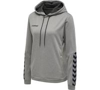 hummel Femme Hmlauthentic Poly À Capuche pour Femme Sweat , Gris, M EU