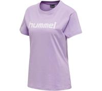 hummel Femme Hmlgo Cotton Logo T-shirt pour Femme S/S T shirt, Bleu Foncé, S EU