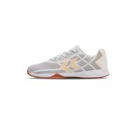 hummel Femme Root Elite Chaussure de Handball, Blanc/Orange, 38 EU