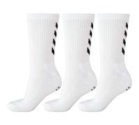 Hummel Chaussettes mixtes Lot de 3 Fondamentales Blanc 36-40