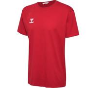 hummel GO 2.0 S/S T-Shirt de Sport à Manches Courtes pour Homme - T-Shirt d'entraînement pour Le Fitness, Le Sport et Les Loisirs - 100% Coton Bio - Coupe Confortable - Tissu Jersey Extensible et col