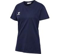 hummel GO 2.0 T-Shirt de Sport S/S à Manches Courtes pour Femme, pour Le Sport, Le Fitness et Les Loisirs - T-Shirt Basique en 100% Coton Bio - Matériau Extensible - Col Rond