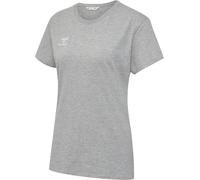 hummel GO 2.0 T-Shirt de Sport S/S à Manches Courtes pour Femme, pour Le Sport, Le Fitness et Les Loisirs - T-Shirt Basique en 100% Coton Bio - Matériau Extensible - Col Rond