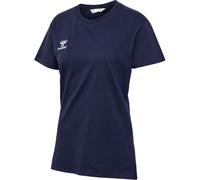 Hummel T-shirt Sport Femme GO 2.0 - Manches courtes, 100% coton bio - Marine/Blanc S