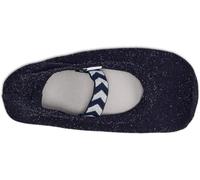 hummel Gym Shoe 204865-1009 Chaussons de gymnastique d'intérieur pour enfant Bleu foncé/paillettes, Bleu foncé à paillettes, 28 EU