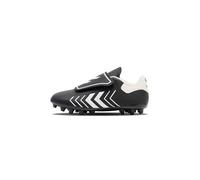 hummel Hattrick MG Chaussures Multisports pour Enfant Design léger Taille, Noir/Blanc, 34 EU