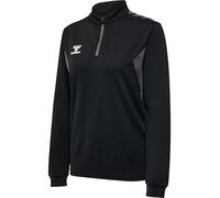 hummel hmlAUTHENTIC Demi-Zip Sweat Femme Shirt Femelle, Noir, S