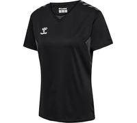 hummel hmlAUTHENTIC PL Jersey S/S Femme T-Shirt Femelle, Noir, M