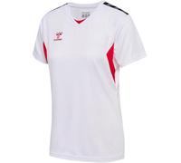 Hummel hmlAUTHENTIC PL Jersey S/S Femme, White/True Red, L