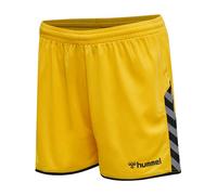 hummel Femme Hmlauthentic en Polyester pour Femme Short, Jaune Sport/Noir, XS EU