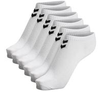 hummel Hmlchevron 6-Pack Ankle Socks, Blanc/Blanc, 12 Kurz Mixte