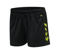 hummel Hmlcore Xk Poly Short pour Femme, Noir/Citron Vert S
