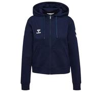 Hummel, hmlGO 2.0 Chevron Sweat à Capuche zippé pour Femme, Bleu Marine, Taille 2XL