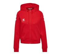 Hummel, hmlGO 2.0 Chevron Sweat à Capuche zippé pour Femme, Rouge véritable, Taille XL