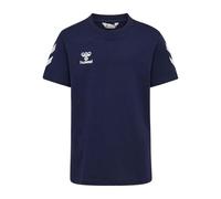 Hummel, hmlGO 2.0 Chevron T-Shirt S/S pour Enfant, Bleu Marine, Taille 140