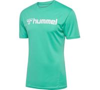 hummel Hmllogo Jersey S/S Blouse, Turquoise, 3XL Hommes