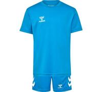Hummel Ensemble Logo – T-shirt Enfants Unisexes – Bleu Diva – 116 cm (Garçons/Filles)