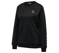 hummel Hmloffgrid Sweat-Shirt en Coton pour Femme, Noir de Jais, Fer forgé, XS